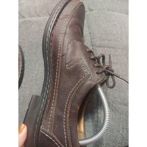 Clarks Kyros 26110348 Brown Pebbled Dress Casual Oxfords Men's US 11 M Ortholite - Picture 8 of 12